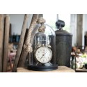 Clayre & Eef Cloche Ø 17x28 cm Transparent Wood Glass Round