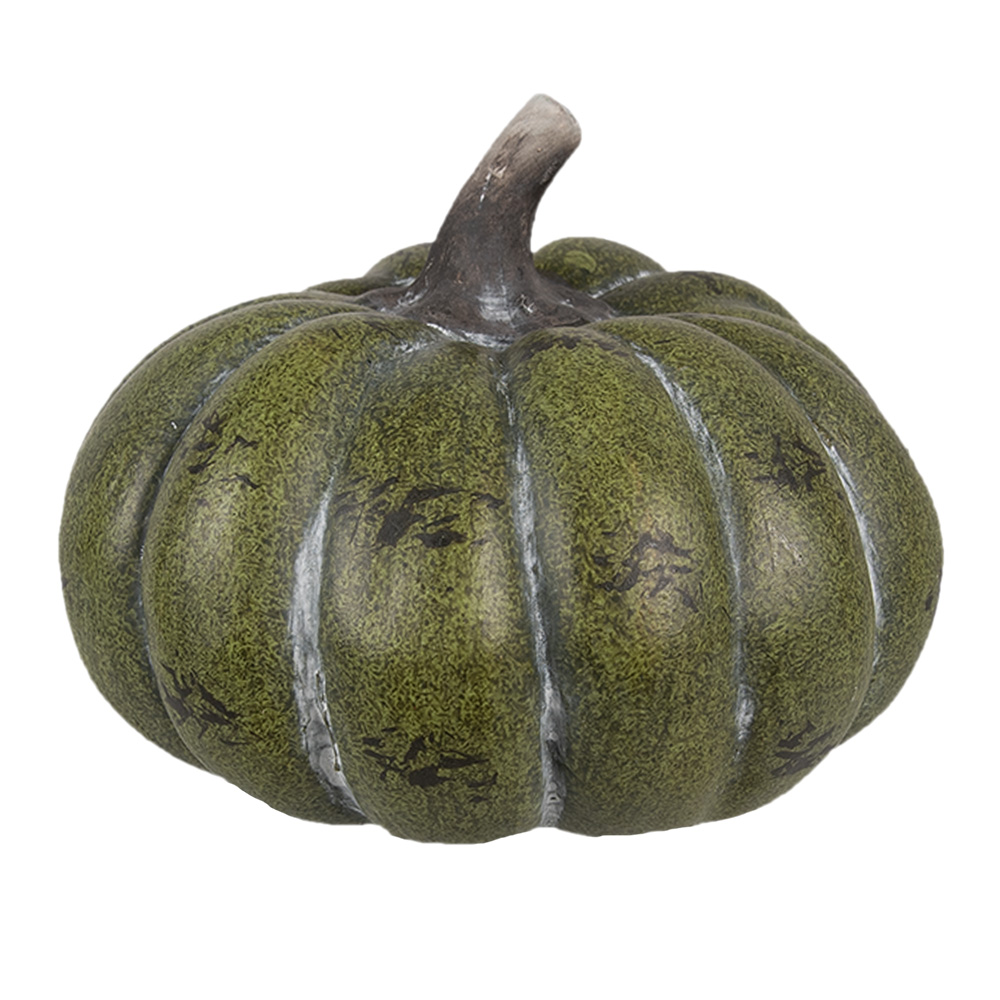 Clayre&Eef Decoratie PompoenØ 14x10 cm Groen Keramiek afbeelding