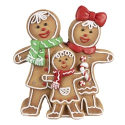Clayre & Eef Christmas Decoration with LED Lighting 31x10x35 cm Brown Plastic