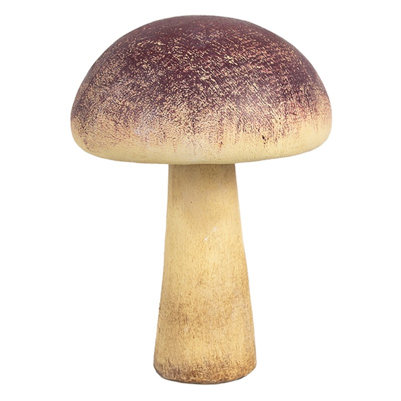Clayre & Eef Decoration Mushroom Ø11x16 cm Purple Plastic