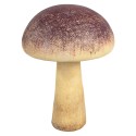 Clayre & Eef Decoration Mushroom Ø11x16 cm Purple Plastic