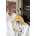 Clayre & Eef Pomello Ø 3 cm Marrone Bianco  Ferro Rotondo Fiori