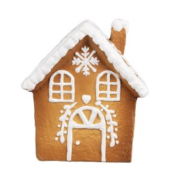 Clayre & Eef Gingerbread house 14x12x15 cm Brown Ceramic