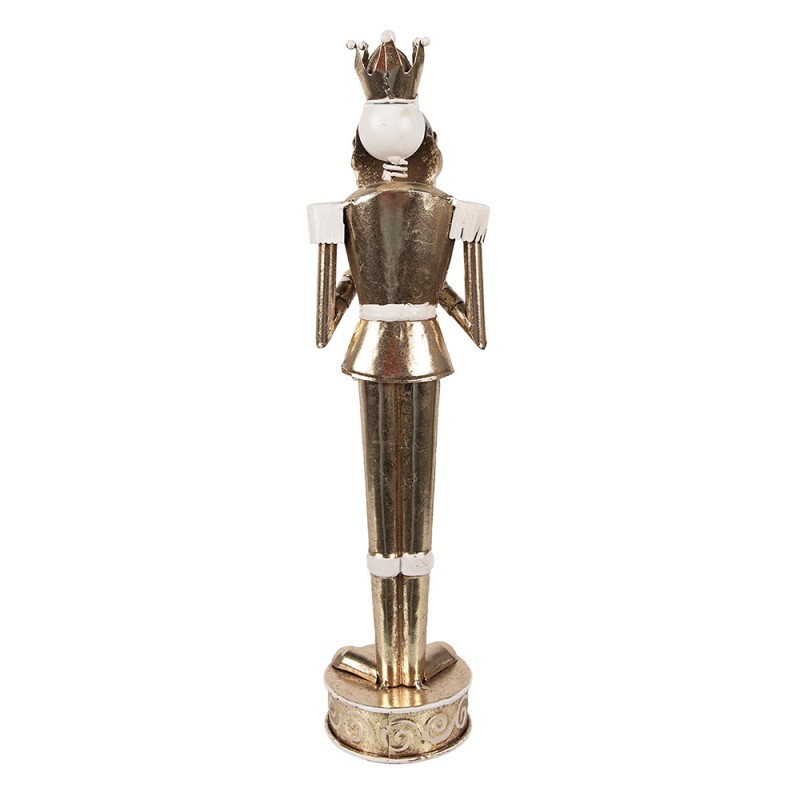Clayre & Eef Christmas Decoration Nutcracker 38 cm Gold colored Iron