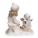 Clayre & Eef Statuetta decorativa Bambini 15 cm Beige Plastica