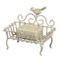 Clayre & Eef Portasapone Uccello 9x6x14 cm Beige Ferro Rettangolo