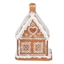 Clayre & Eef Gingerbread house with LED 18 cm Brown Polyresin