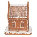 Clayre & Eef Gingerbread house with LED 17 cm Brown Polyresin
