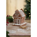 Clayre & Eef Gingerbread house with LED 17 cm Brown Polyresin
