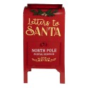 Clayre & Eef Kerstdecoratie Brievenbus 33x26x67 cm Rood IJzer LETTERS TO SANTA