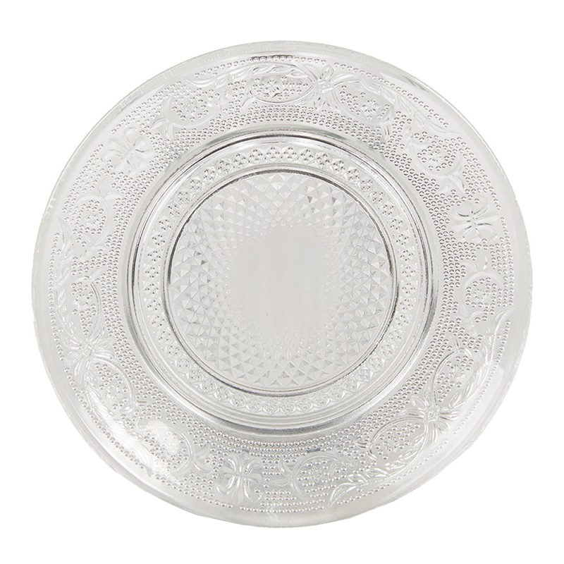 Clayre & Eef Kuchenteller Ø 15 cm Glas Rund