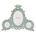 Clayre & Eef Photo Frame  9x13 cm Green Iron Glass