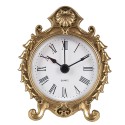 Clayre & Eef Orologio da tavolo 10 cm Color oro Ferro Vetro