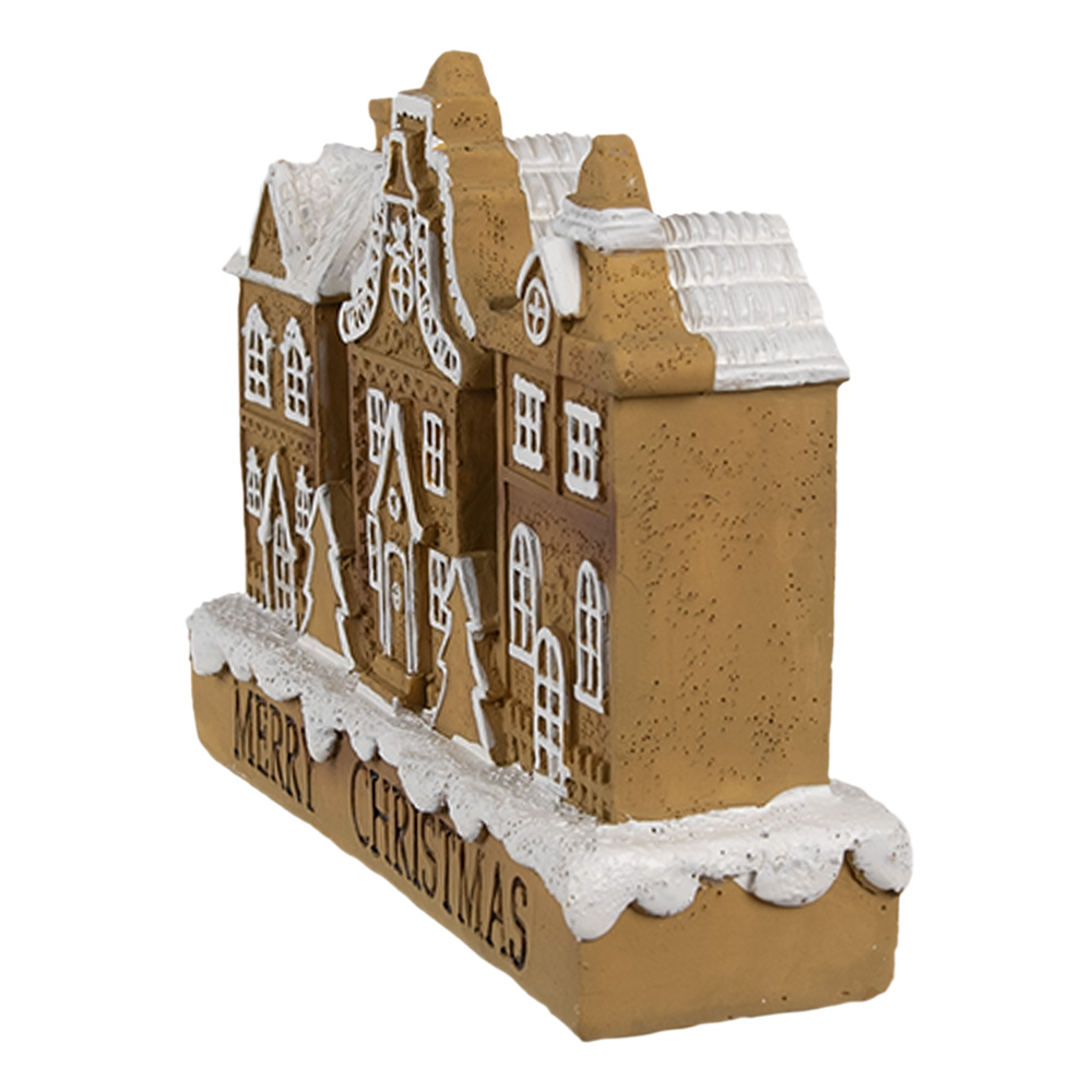 Gingerbread House 13X4X10 Cm Bruin Polyresin-image