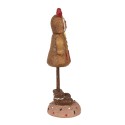 Clayre & Eef Kerstdecoratie Beeld Gingerbread man 18 cm Bruin Kunststof