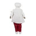 Clayre & Eef Décoration de Noël Image Père Noël 50 cm Blanc Rouge Plastique