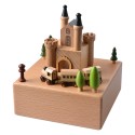 Clayre & Eef Music box 11x12x14 cm Beige Wood
