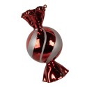 Clayre & Eef Pendentif de Noël Ø 7x13 cm Rouge Verre
