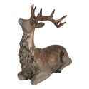 Clayre & Eef Statuetta decorativa Cervo 29x15x27 cm Marrone Poliresina