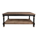 Clayre & Eef Presentation Table 200x100x85 cm Black Wood
