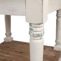 Clayre & Eef Tavolino 80x80x85 cm Bianco Marrone Legno