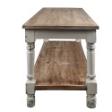 Clayre & Eef Tavolo da Presentazione 180x70x85 cm Bianco Legno