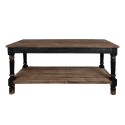 Clayre & Eef Präsentationstisch 180x70x85 cm Schwarz Holz