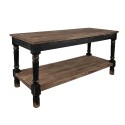 Clayre & Eef Präsentationstisch 180x70x85 cm Schwarz Holz