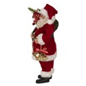Clayre & Eef Statuetta decorativa di Natale Babbo Natale 27 cm Rosso Plastica