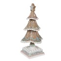 Clayre & Eef Decorazione di Natalizie Albero di Natale 25 cm Marrone Poliresina