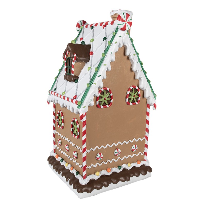 Clayre & Eef Lebkuchenhaus 28x28x51 cm Braun Polyresin