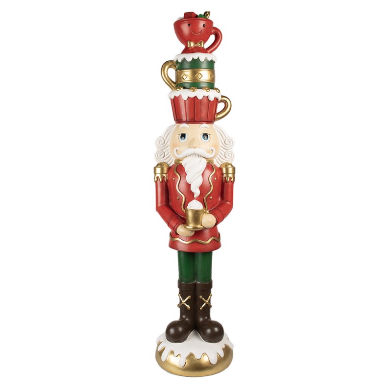 Clayre & Eef Christmas Decoration Figurine Nutcracker 120 cm Red Plastic
