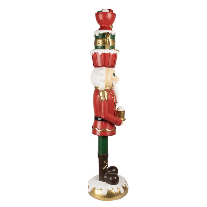 Clayre & Eef Christmas Decoration Figurine Nutcracker 120 cm Red Plastic