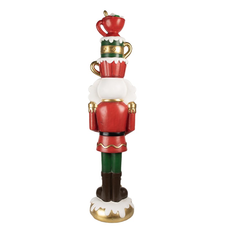 Clayre & Eef Christmas Decoration Figurine Nutcracker 120 cm Red Plastic