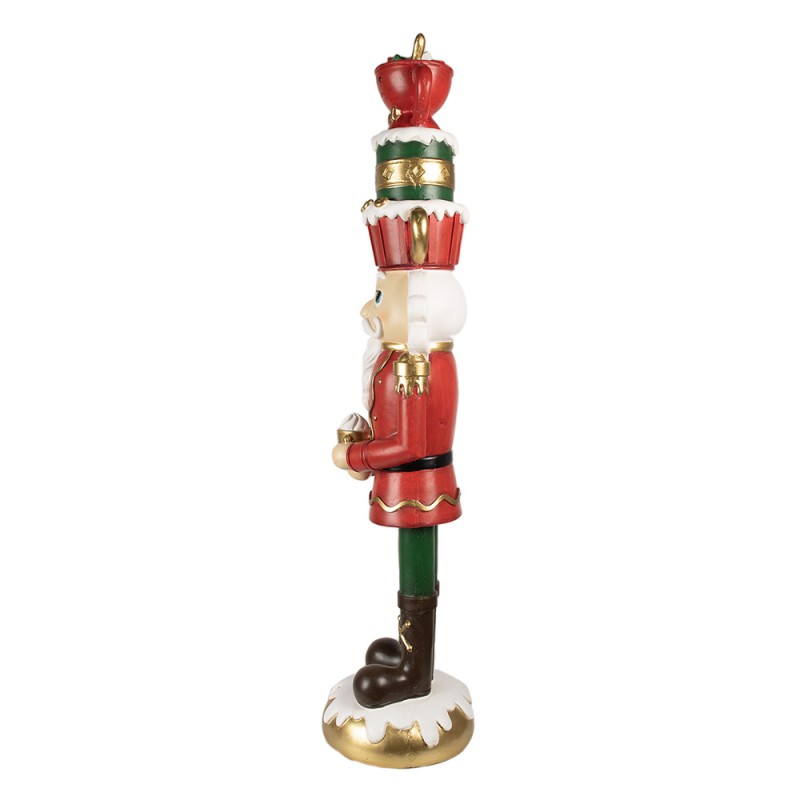 Clayre & Eef Christmas Decoration Figurine Nutcracker 120 cm Red Plastic