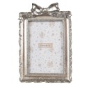 Clayre & Eef Bilderrahmen 10x15 cm Silberfarbig Kunststoff