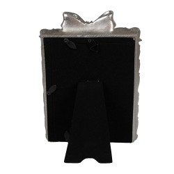 Clayre & Eef Bilderrahmen 10x15 cm Silberfarbig Kunststoff