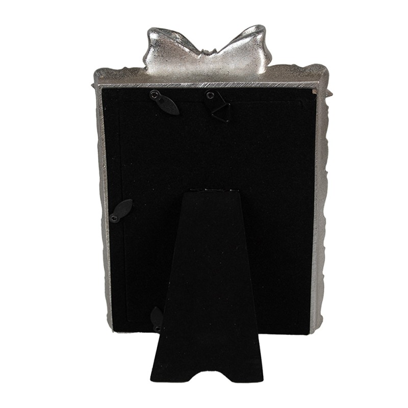 Clayre & Eef Bilderrahmen 10x15 cm Silberfarbig Kunststoff