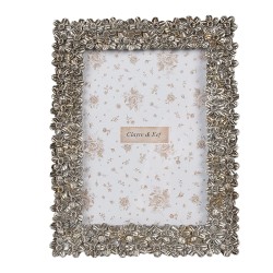 Clayre & Eef Cornice per foto 13x18 cm Color argento Plastica