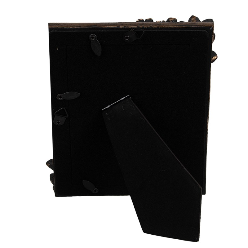 Clayre & Eef Cornice per foto 10x15 cm Nero Plastica