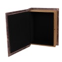 Clayre & Eef Aufbewahrungsbox 3er Set Bücher 27/22/17 cm Braun Holz