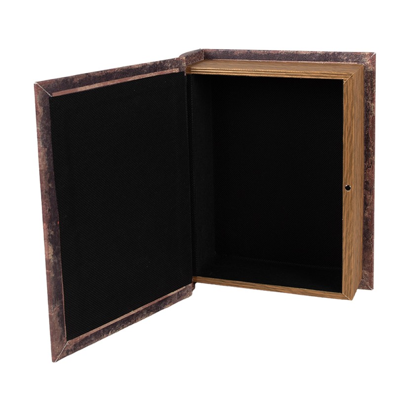 Clayre & Eef Aufbewahrungsbox 3er Set Bücher 27/22/17 cm Braun Holz