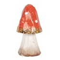Clayre & Eef Decoration Mushroom Ø 6x11 cm Red White Ceramic