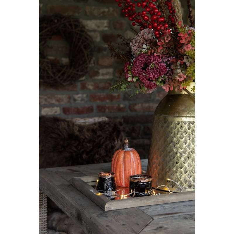 Clayre & Eef Decoratie Emmer  Ø 29x38 cm Koperkleurig Ijzer Rond