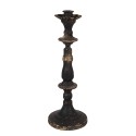 Clayre & Eef Kerzenständer 30 cm Schwarz Goldfarbig Eisen