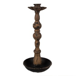 Clayre & Eef Kerzenständer 25 cm Schwarz Eisen