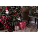 Clayre & Eef Throw Blanket 130x170 cm Red Black Polyester Diamonds