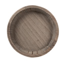 Clayre & Eef Decoratie schaal  Ø 27x4 cm Bruin Hout