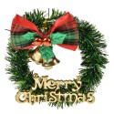Clayre & Eef Weihnachtskranz Ø 8 cm Grün Kunststoff
