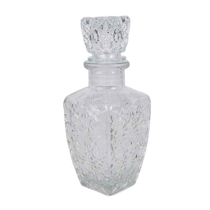 Clayre & Eef Decoratie Fles 125 ml Transparant Glas